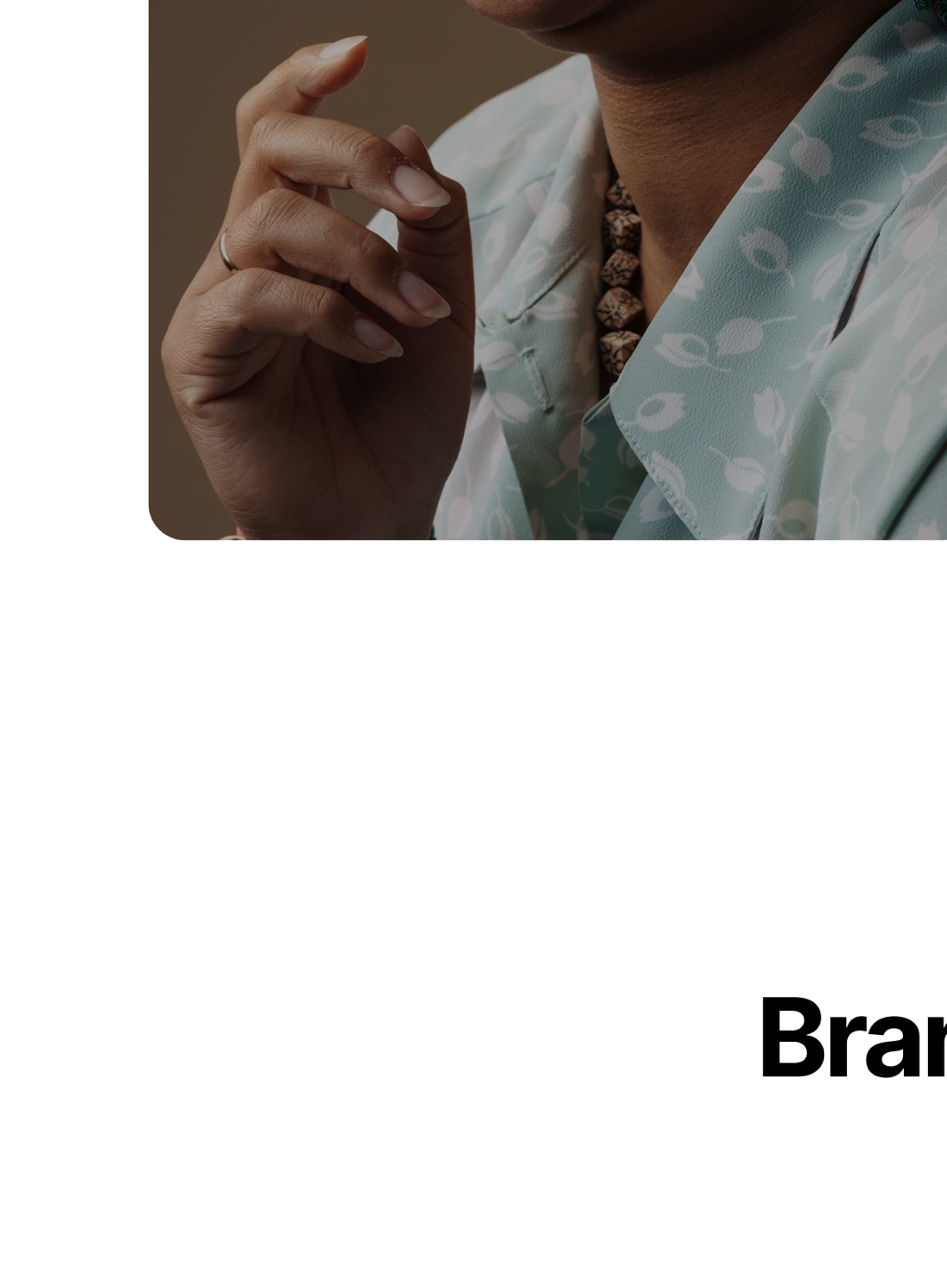 Creator laughing naturally